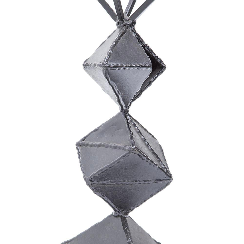Grey Metal Abstract Cross