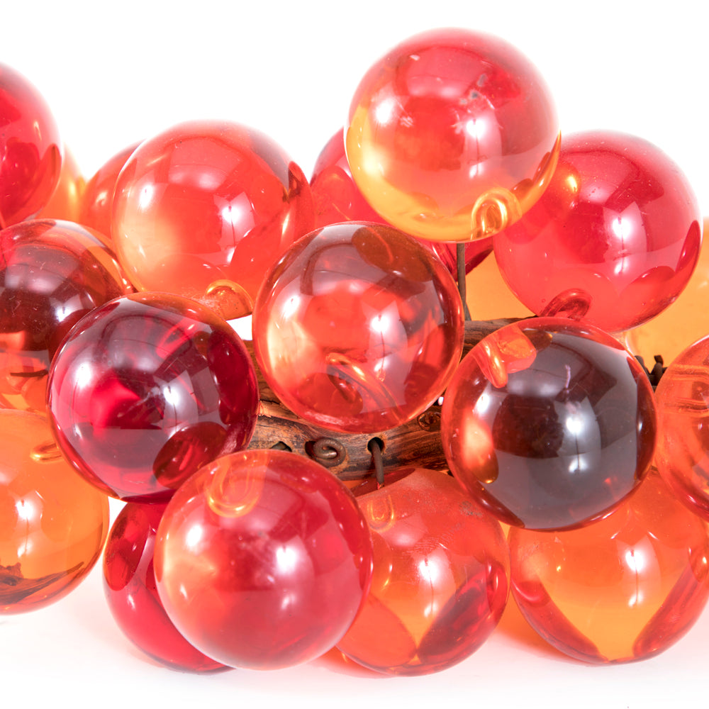 Orange Yellow Red Glass Grape Collection