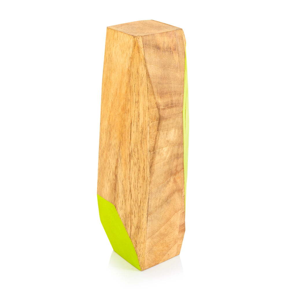 Wood Light Green Table Sculpture (A+D)