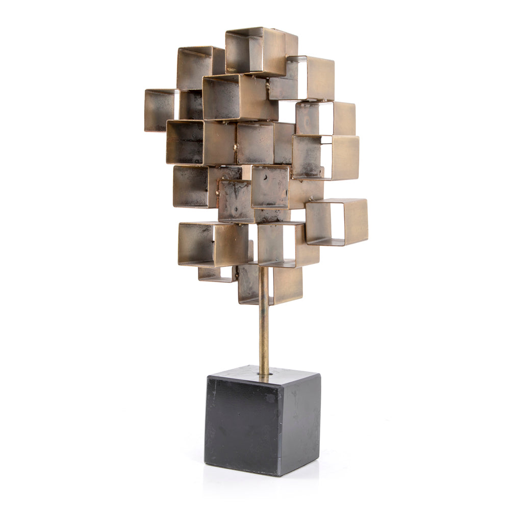 Floating Iron Squares Sculpture