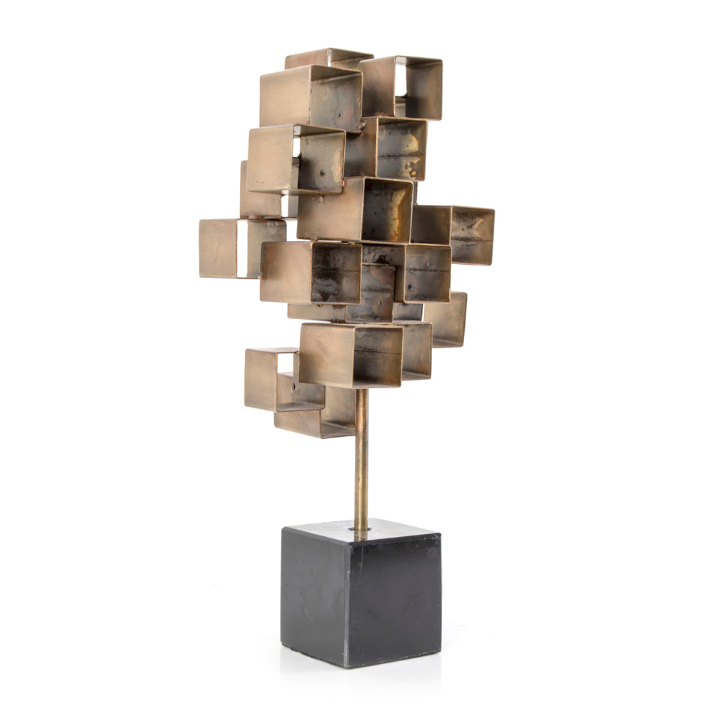 Floating Iron Squares Sculpture