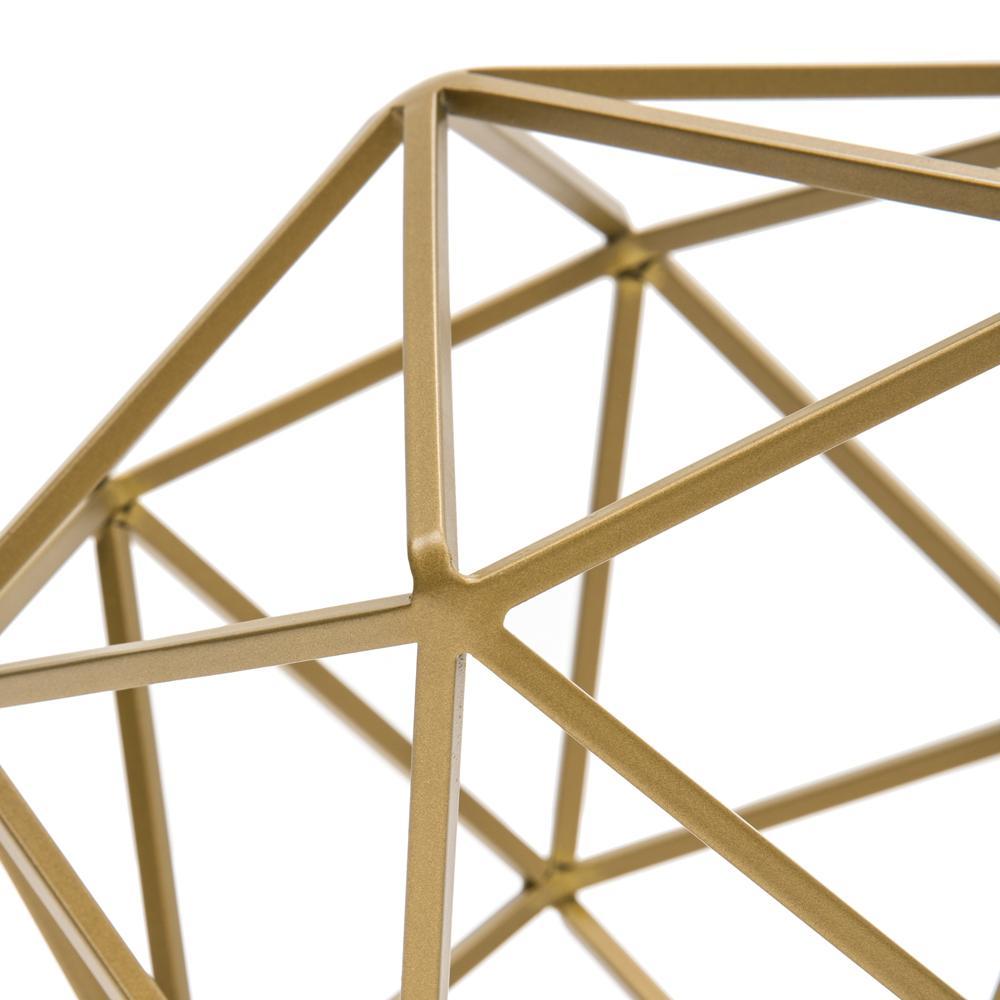 Brass Geometric Orb Sculpture (A+D)