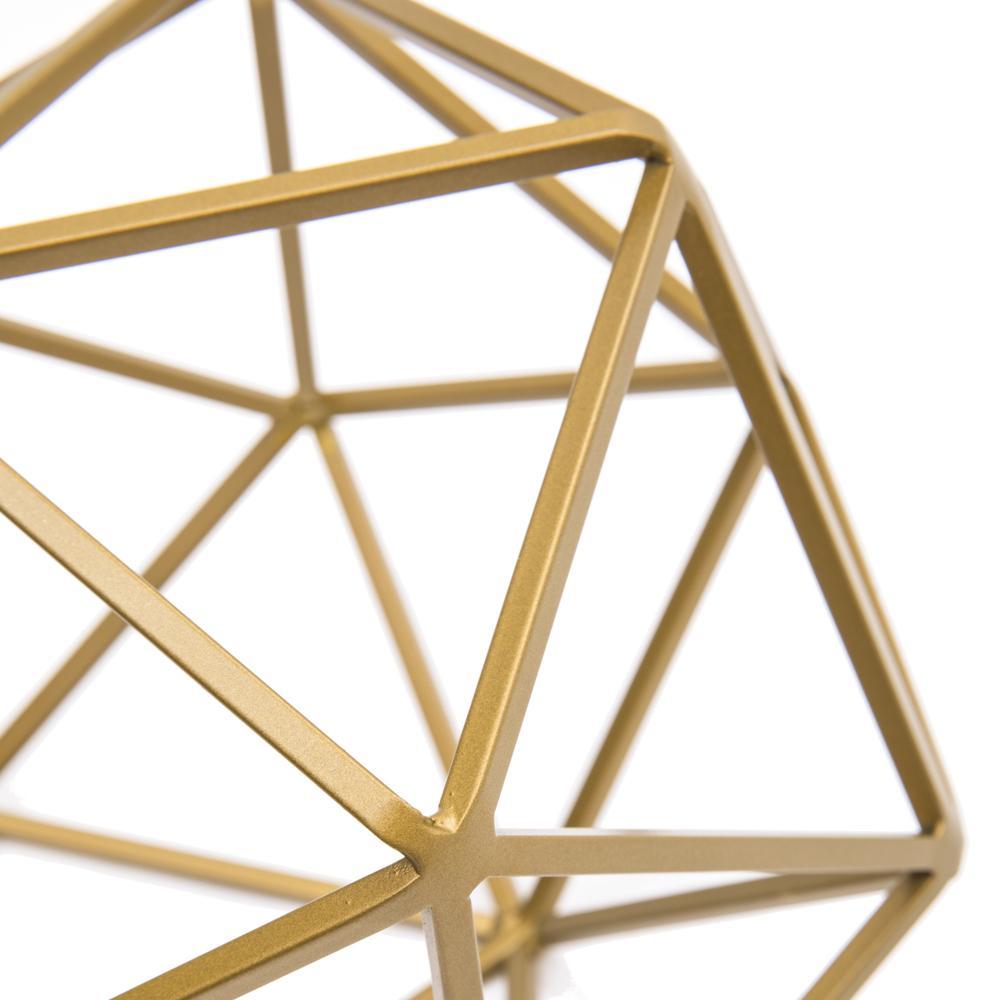 Brass Geometric Orb Sculpture (A+D)