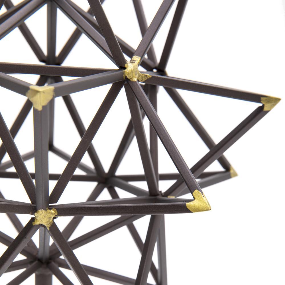 Black Metal Starburst Sculpture (A+D)