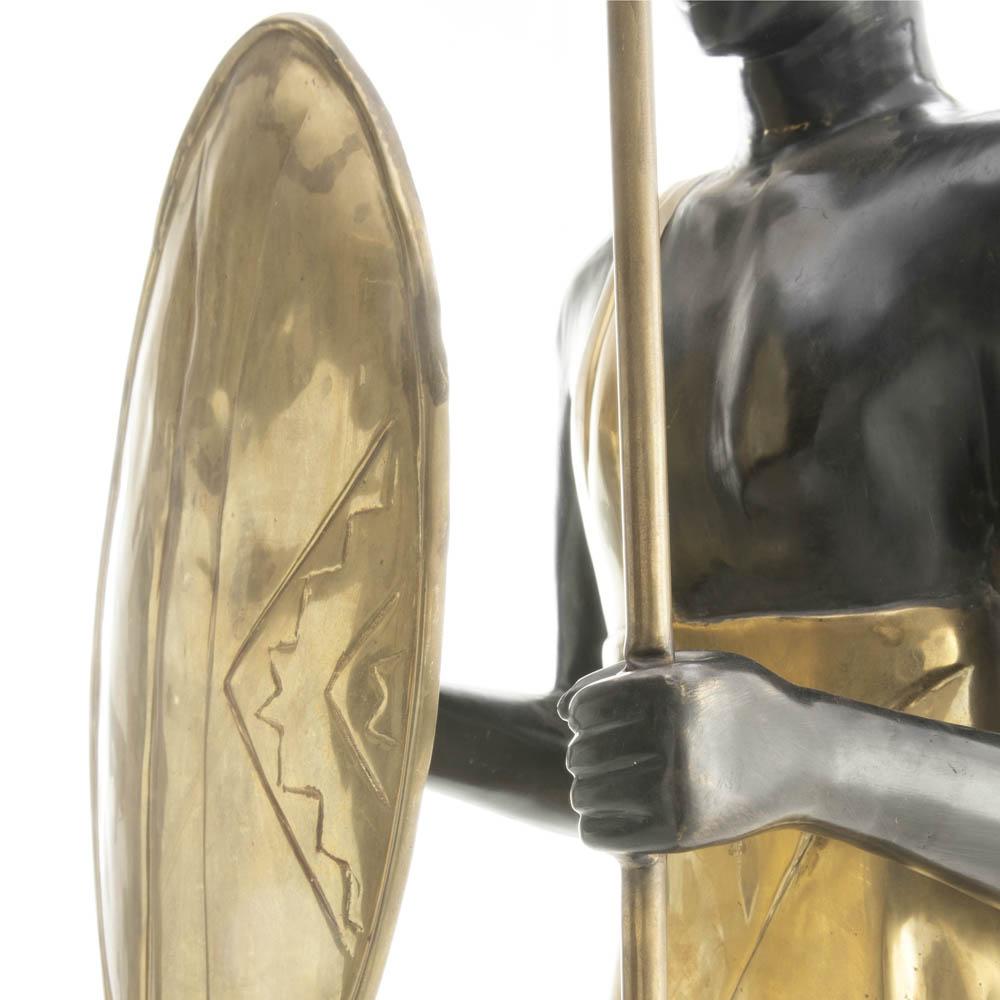 Tall African Style Warrior Sculpture