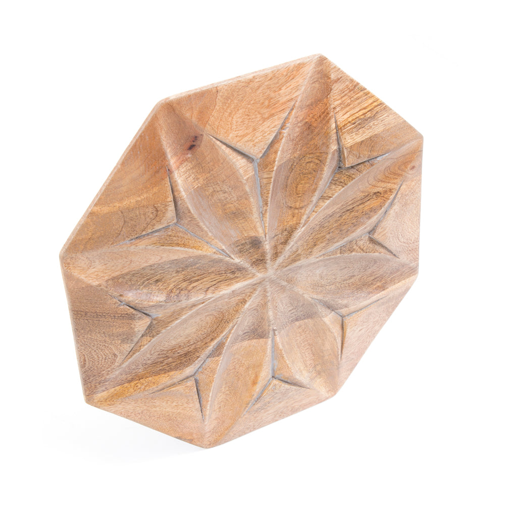 Wood Hexagon Plaques - Set of 3 (A+D)