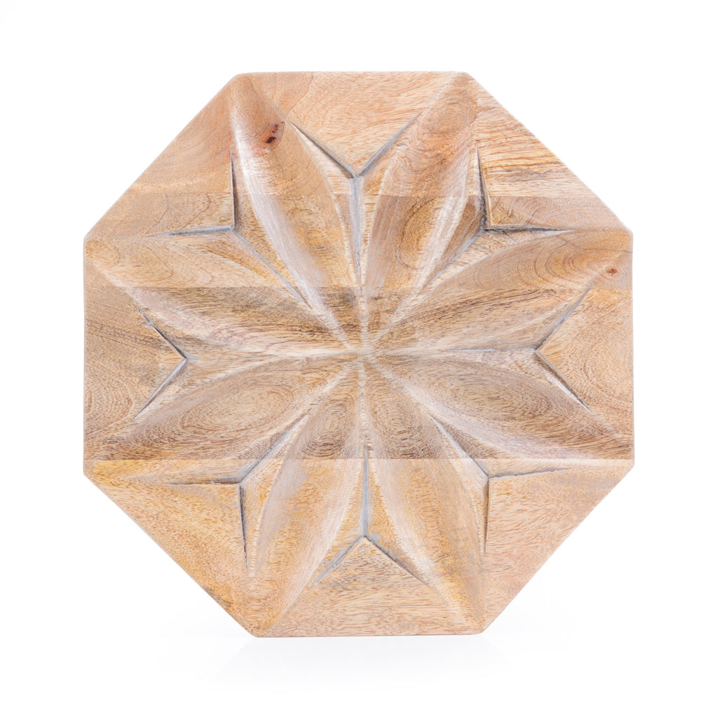 Wood Hexagon Plaques - Set of 3 (A+D)