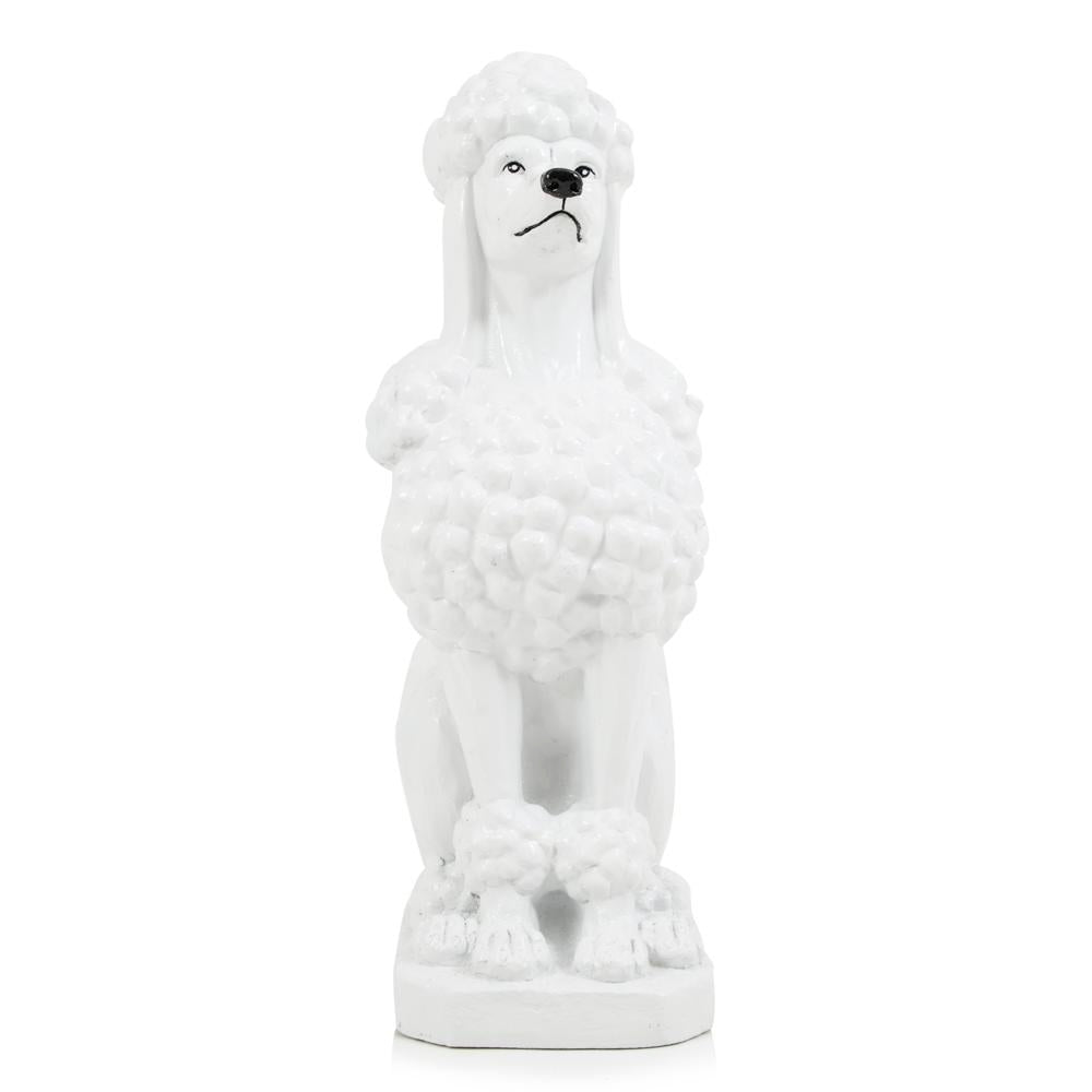 Lifesized White Poodle Sculpture