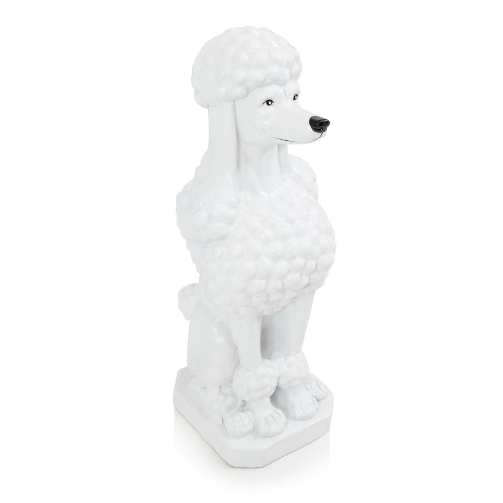 Lifesized White Poodle Sculpture