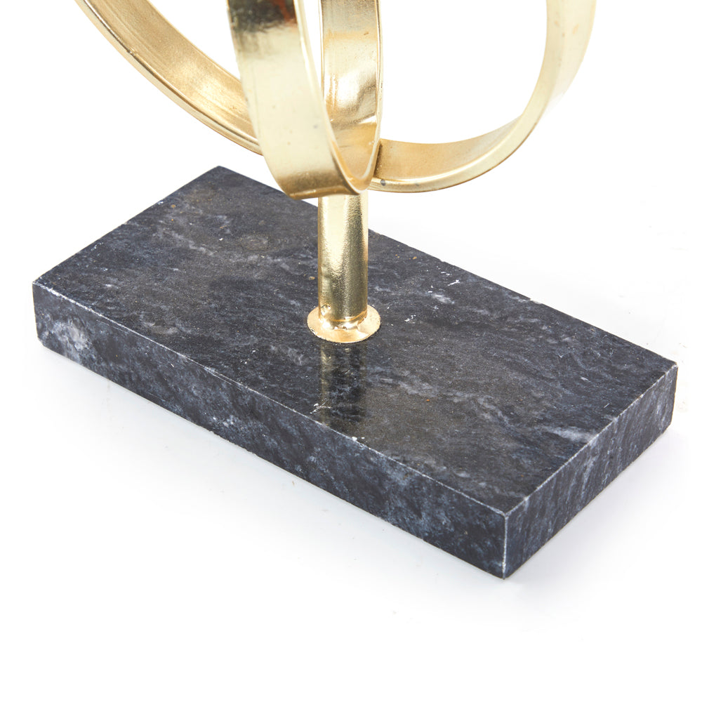 Gold Rings Sculpture