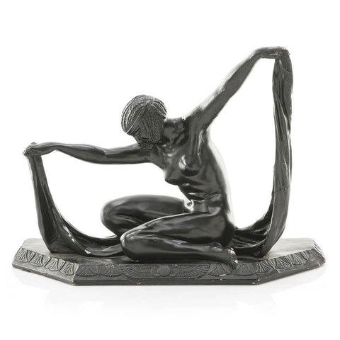 Black Deco Style Statue