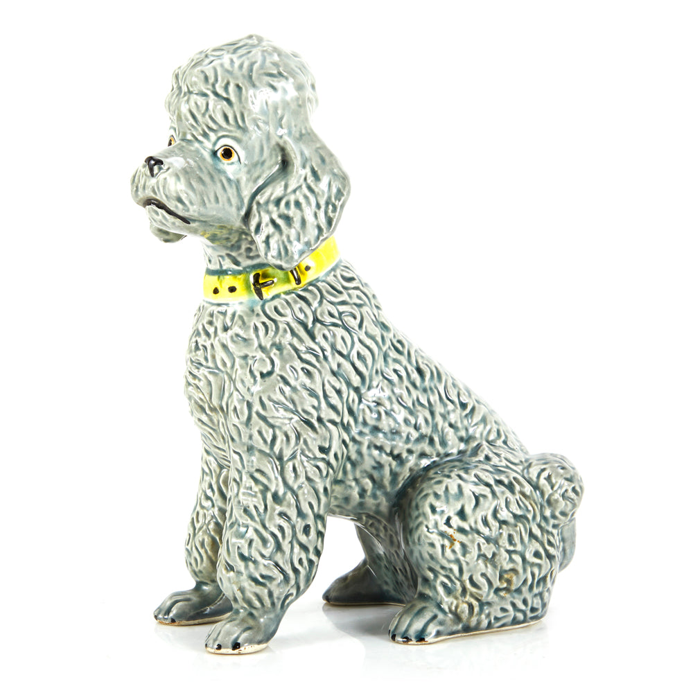 Grey Poodle Ceramic Figurine