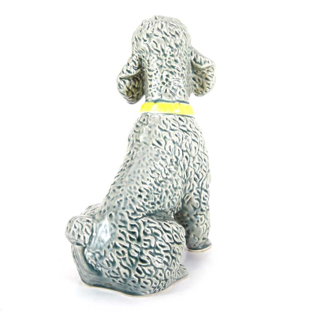 Grey Poodle Ceramic Figurine
