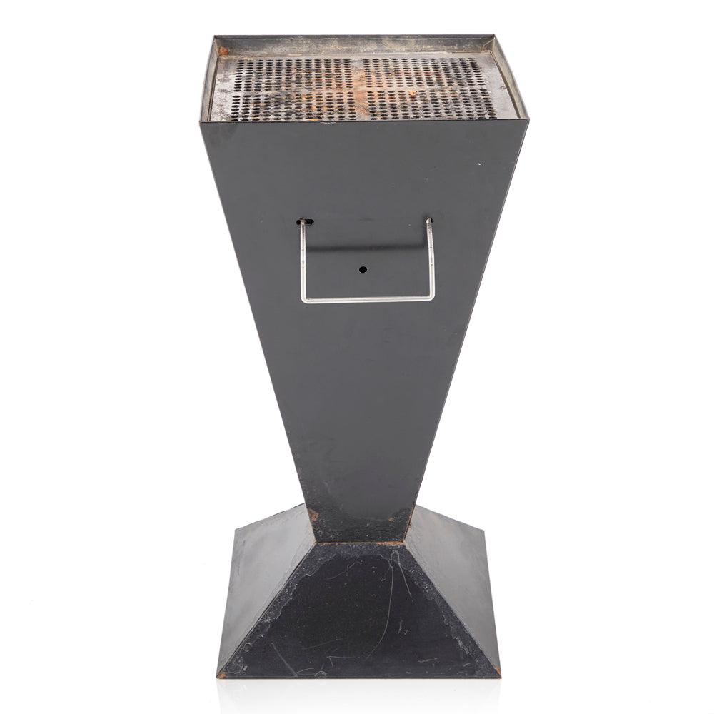 Grey Angular Metal Grill