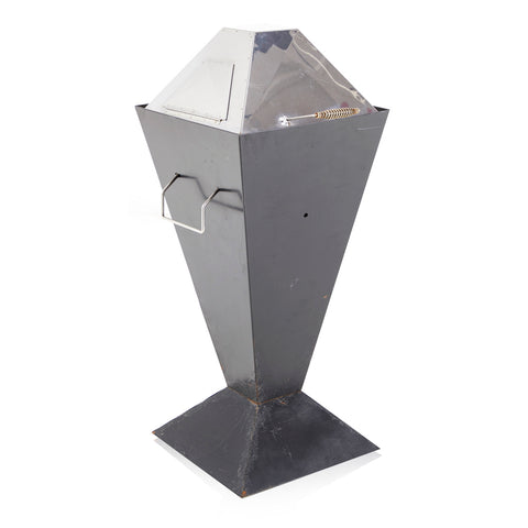 Grey Angular Metal Grill