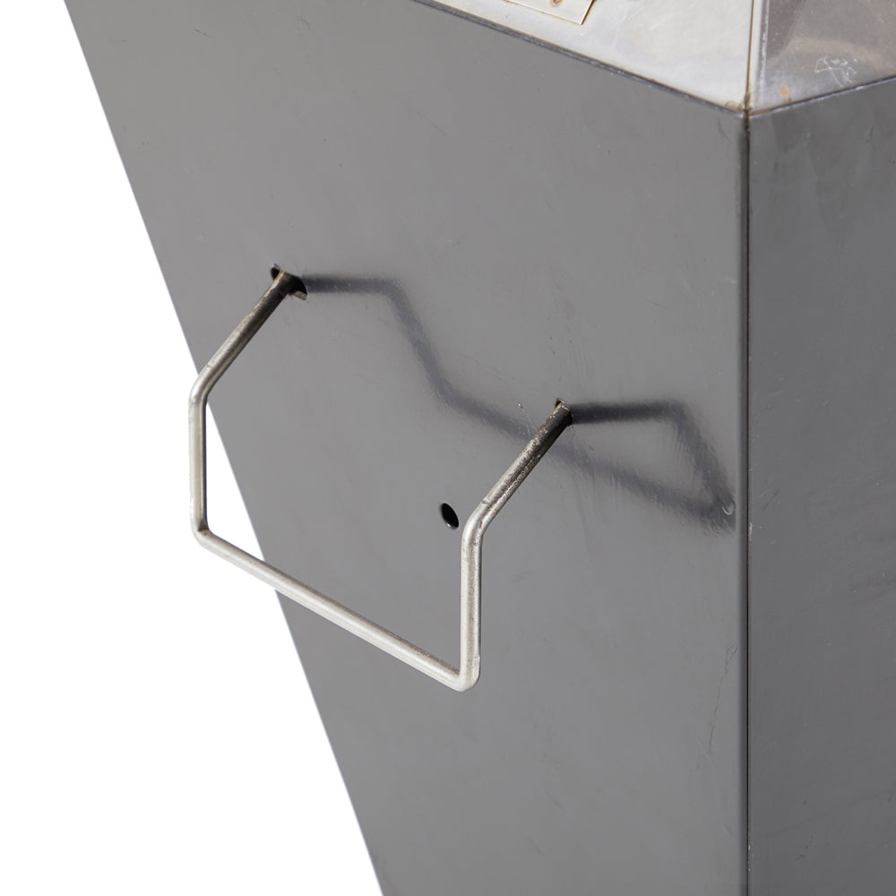 Grey Angular Metal Grill