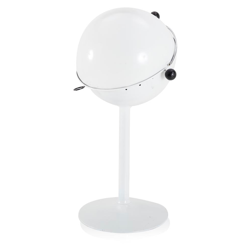 White Ball Grill on Tulip Base