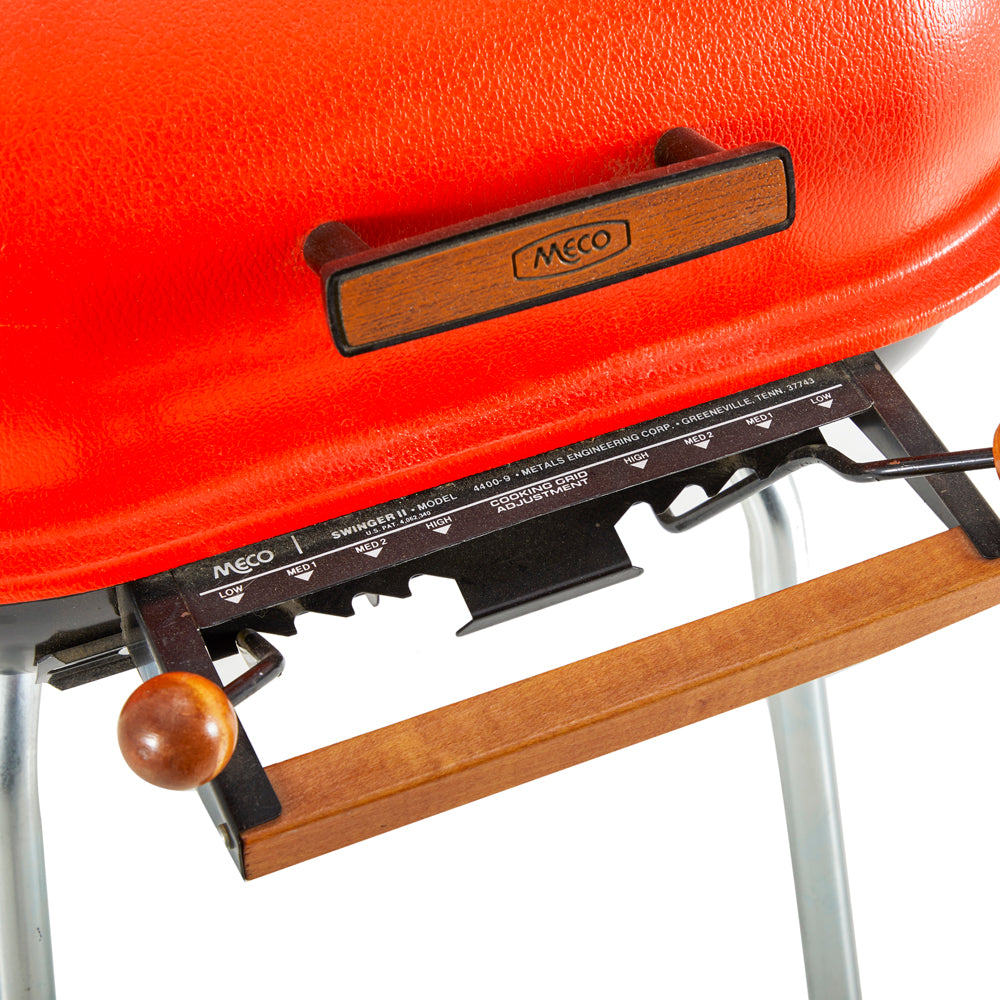 Red and Black Grill with Wheels