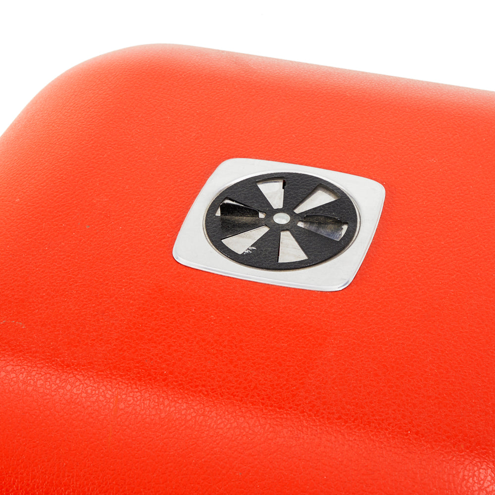 Red and Black Grill with Wheels