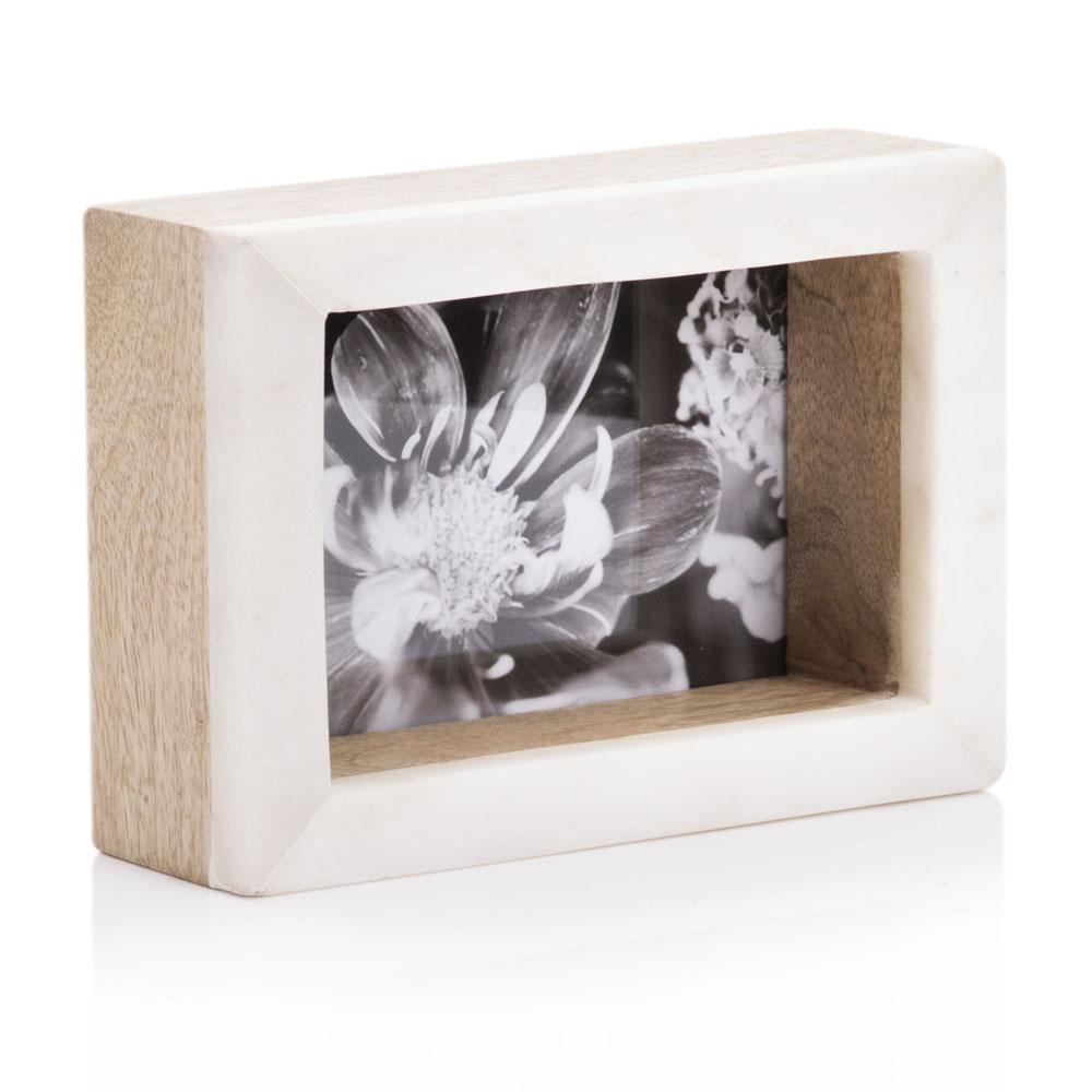 0934 (A+D) BW Flower Marble Small