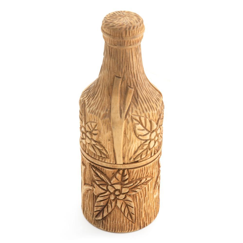 Wood Light Carved Bottle (A+D)