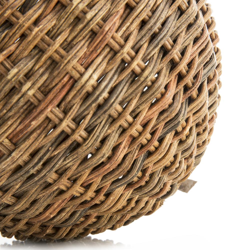 Wood Dark Wicker Ball Large (A+D)