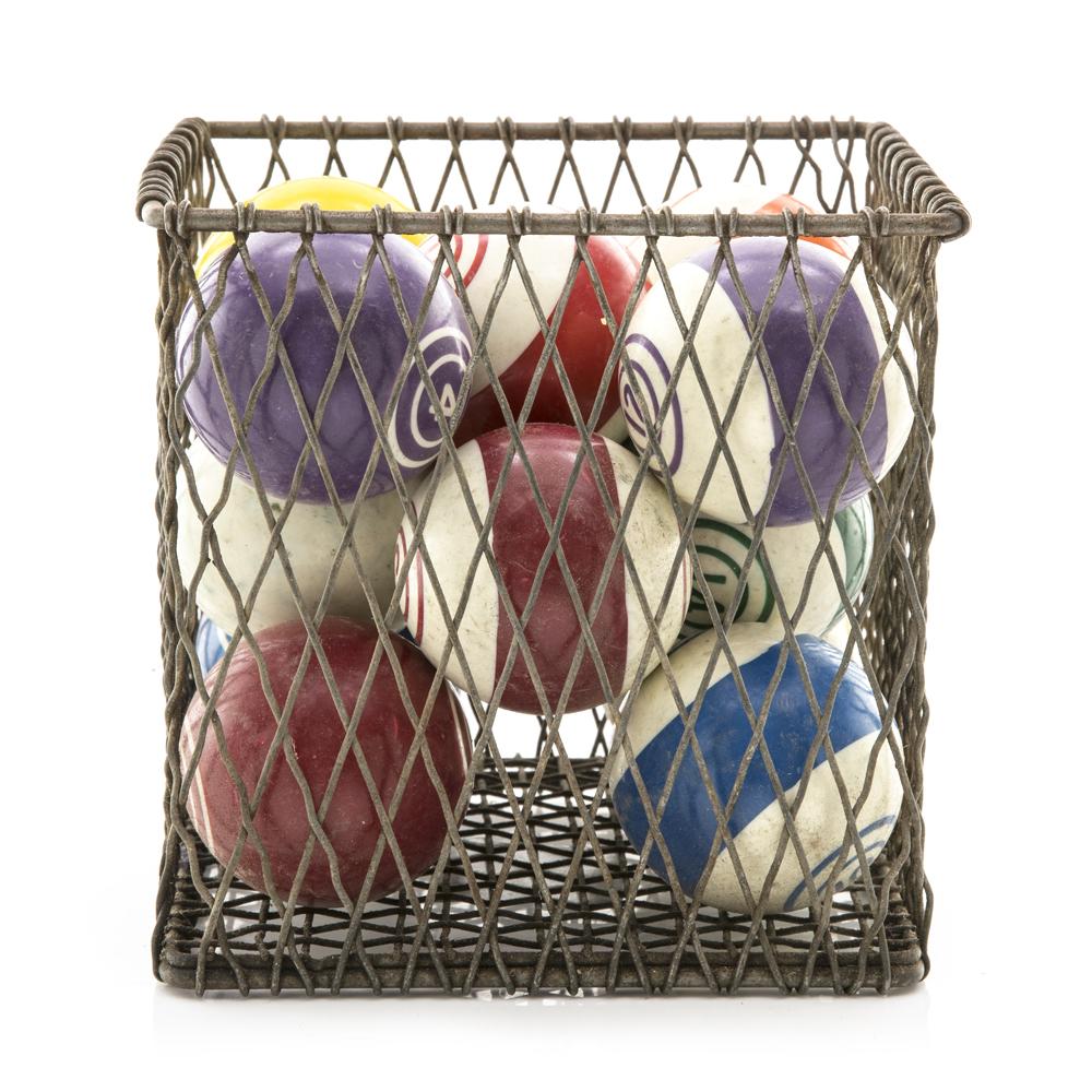 Metal Pool Ball Basket (A+D)