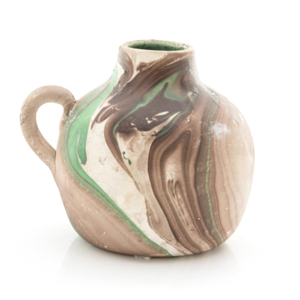 Brown Marbled Pinch Pot (A+D)