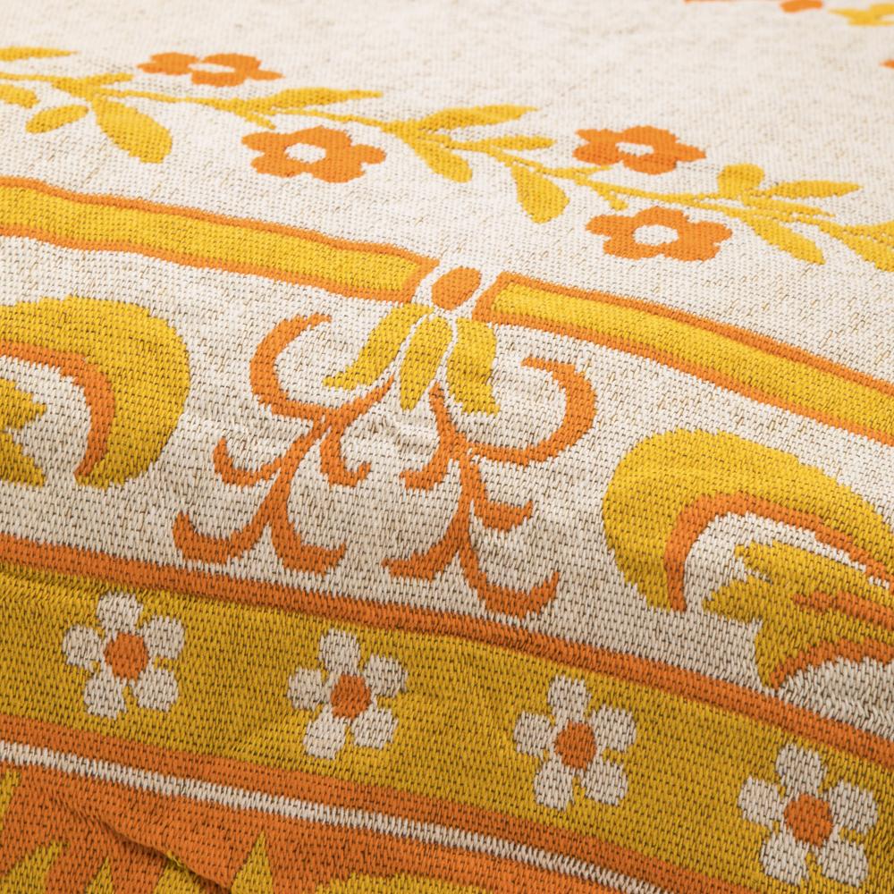 Yellow Gold Floral Bedspread