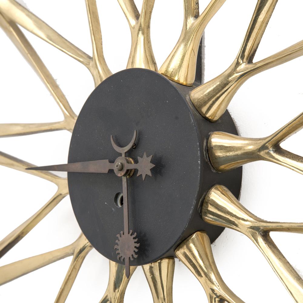 Brass Petals Wall Clock