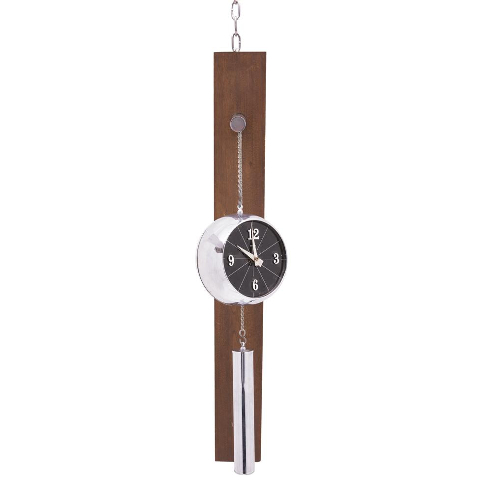 Hanging Chrome Clock
