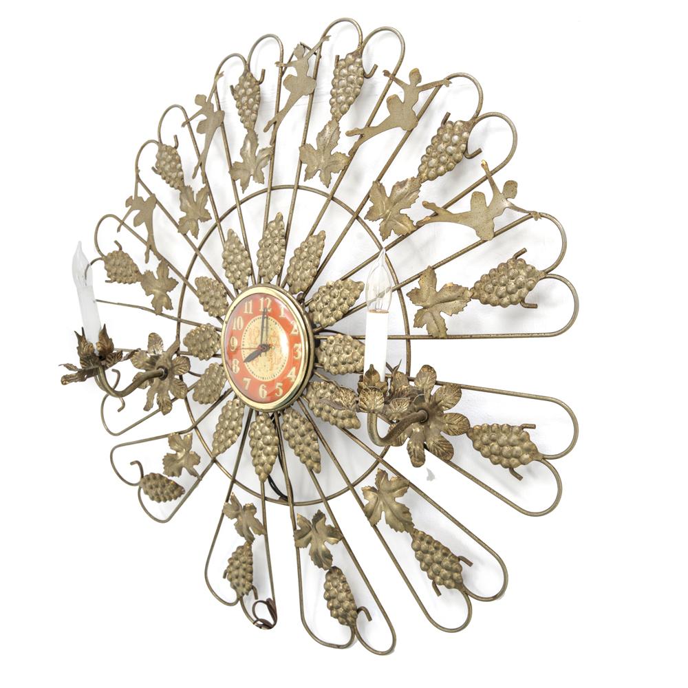 Zenith Grape Leaf Motif Wall Clock