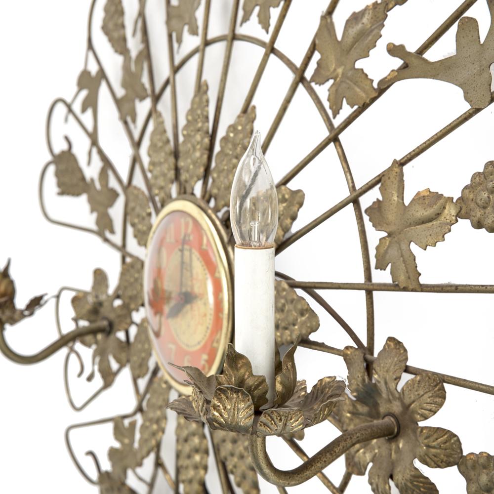 Zenith Grape Leaf Motif Wall Clock