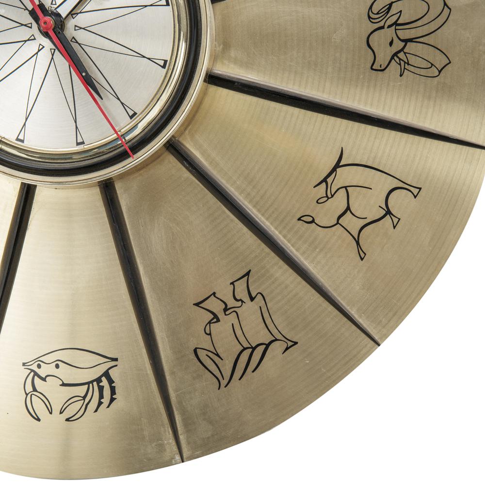 Astrology Wall Clock - Gold