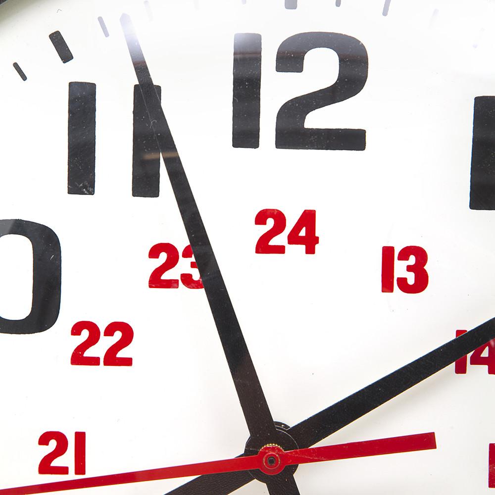 Industrial 24 Hour Wall Clock