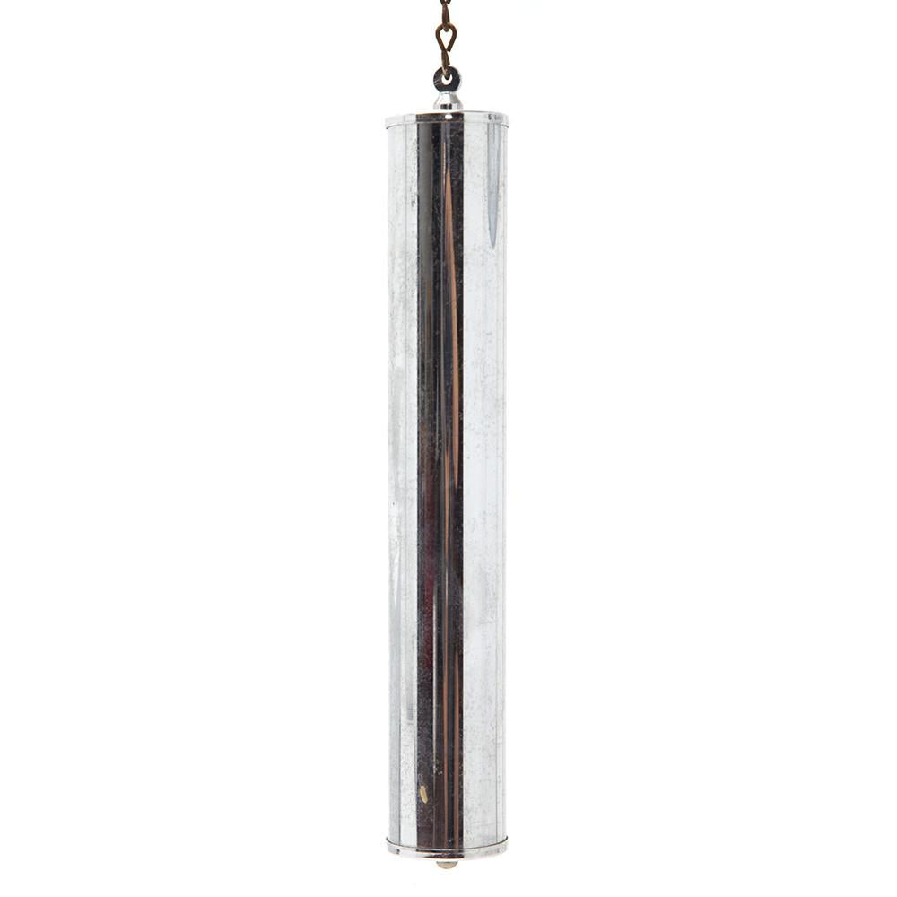 Chrome and Black Eyeball Sconce Clock