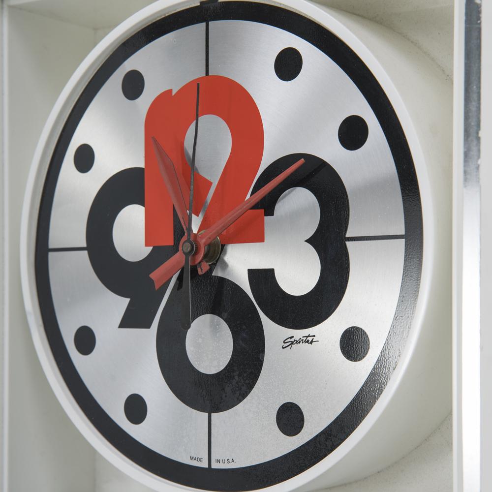 Chrome Spartus Wall Clock