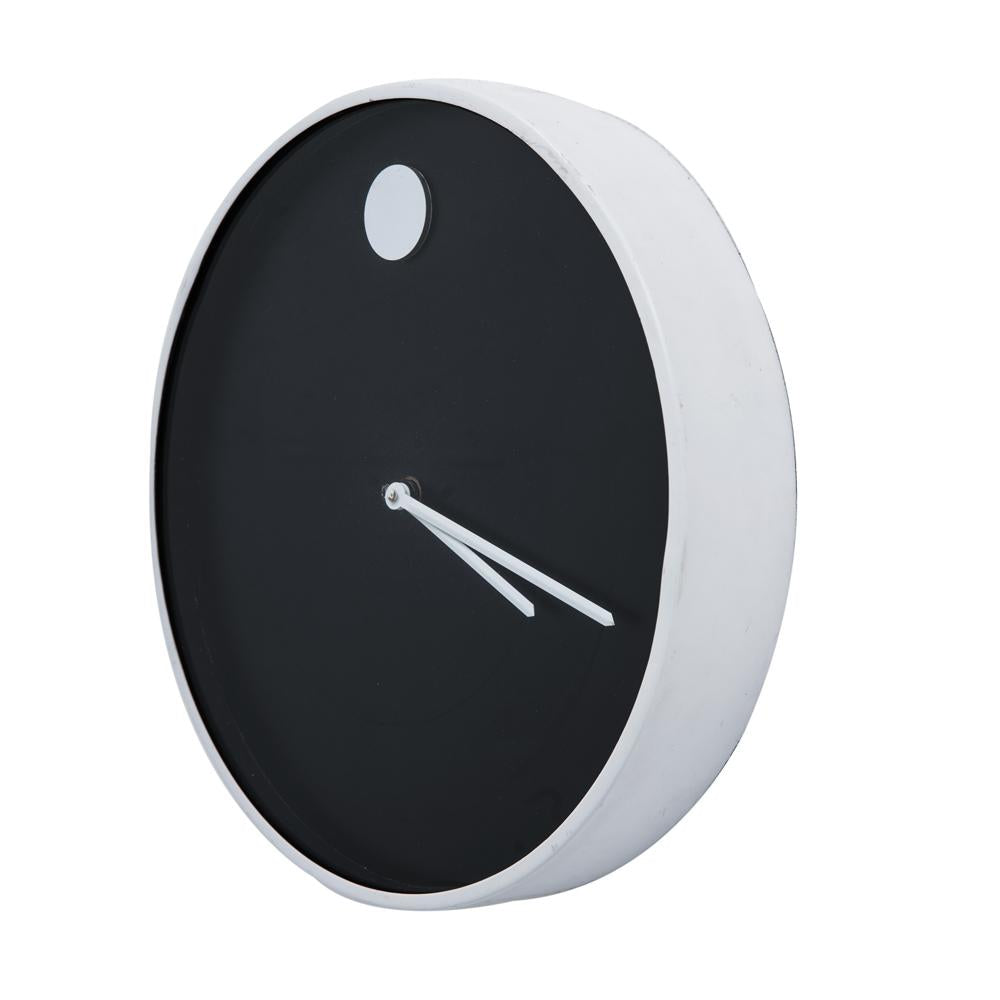 Black White Circle Wall Clock