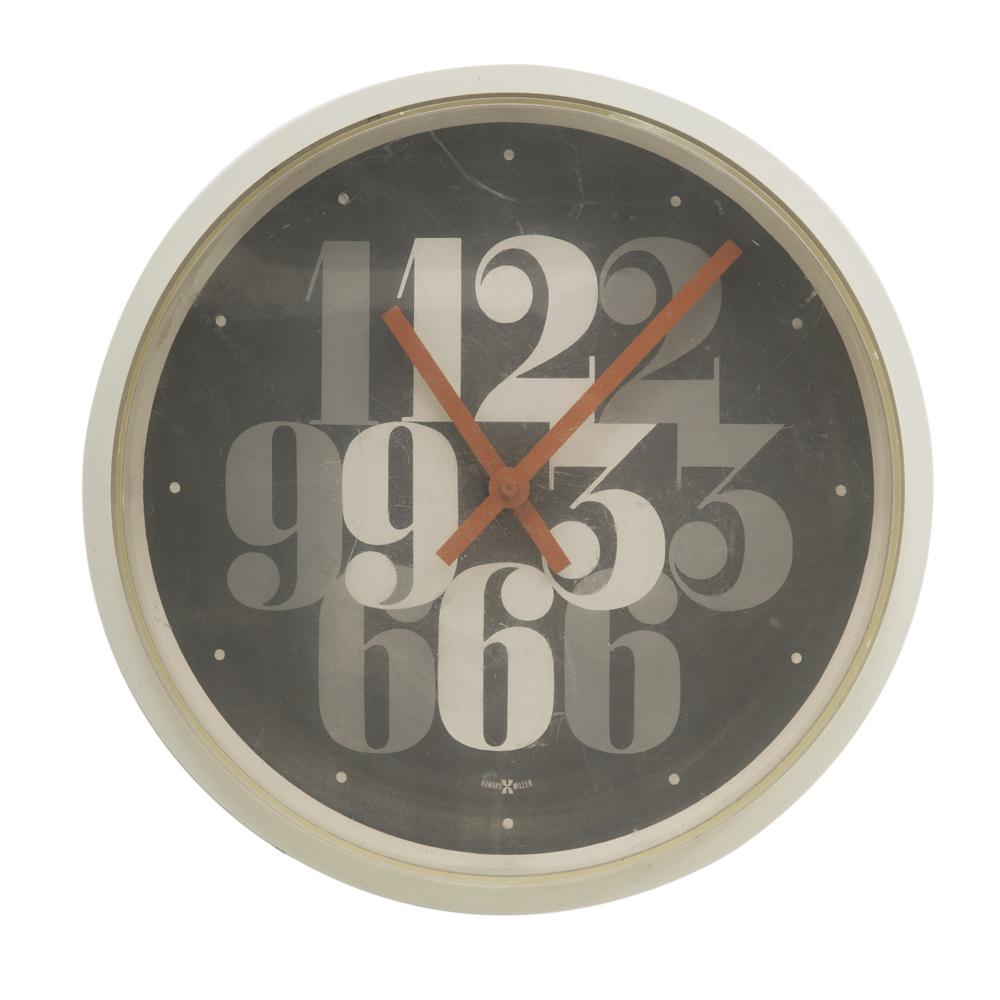 White Double Exposure Wall Clock