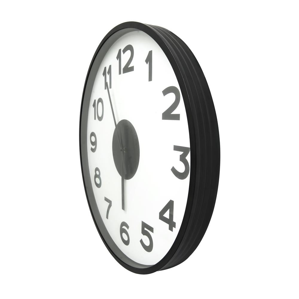 Black and White Large Number Wall Clock