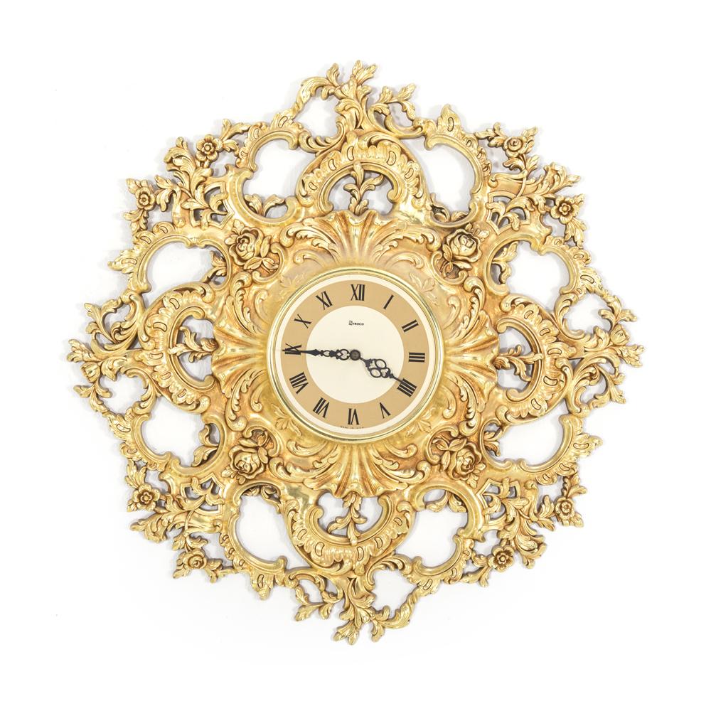 Decadent Gold Wall Clock