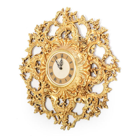 Decadent Gold Wall Clock
