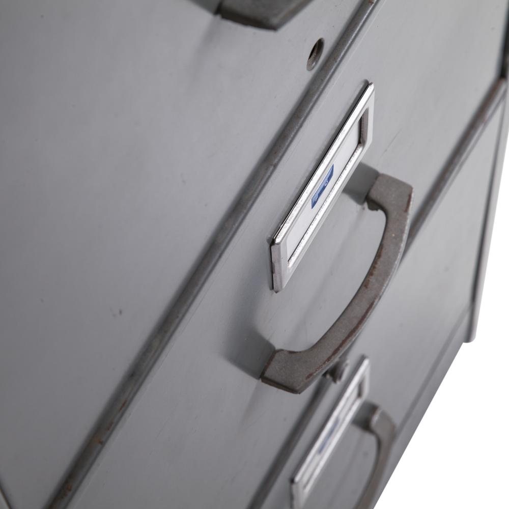 Silver Metal File Cabinet