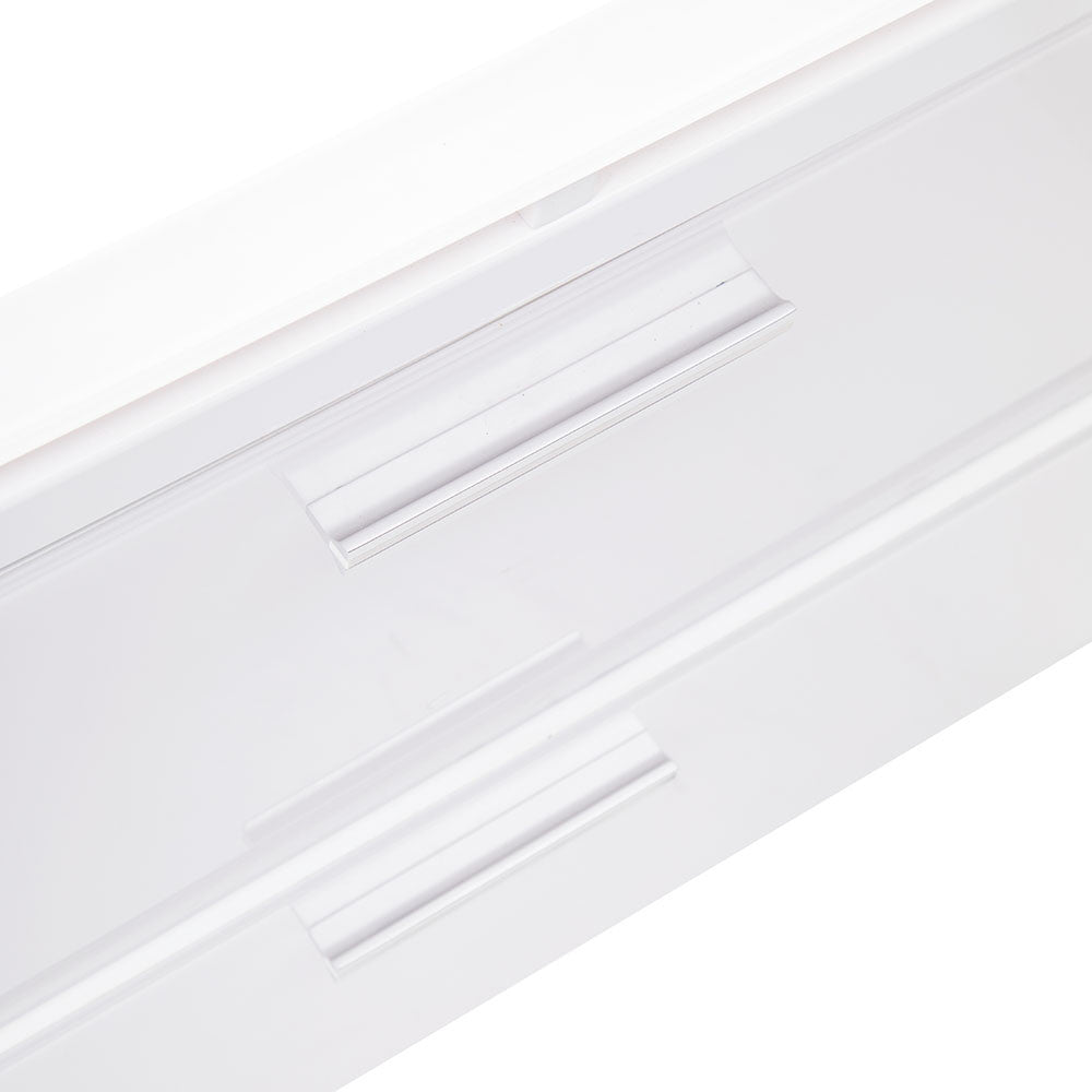White Modern Two Drawer Cabinet