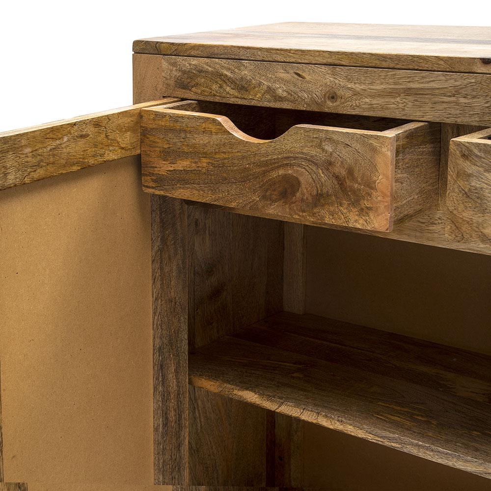 Chevron Wood Pattern Bar Cabinet