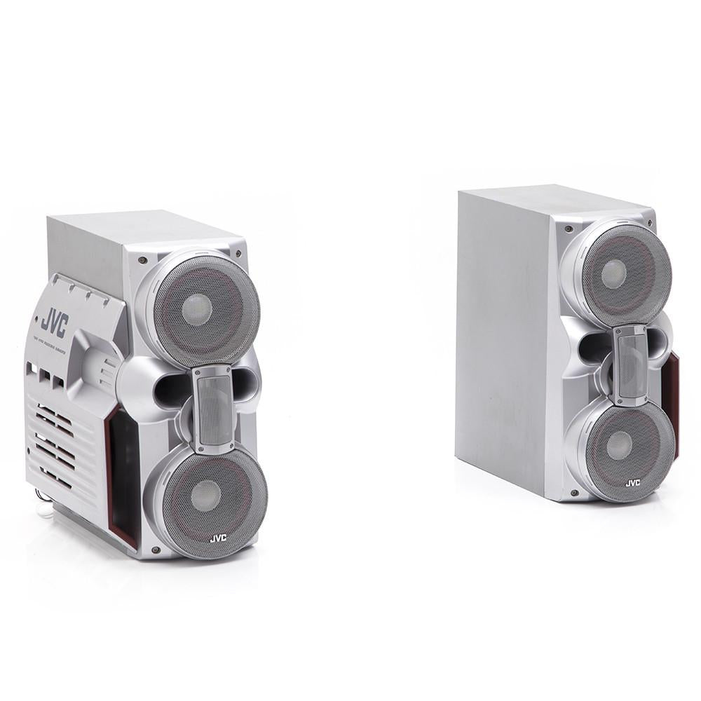 JVC Tech Silver Speakers Set of 2