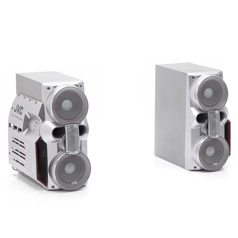 JVC Tech Silver Speakers Set of 2