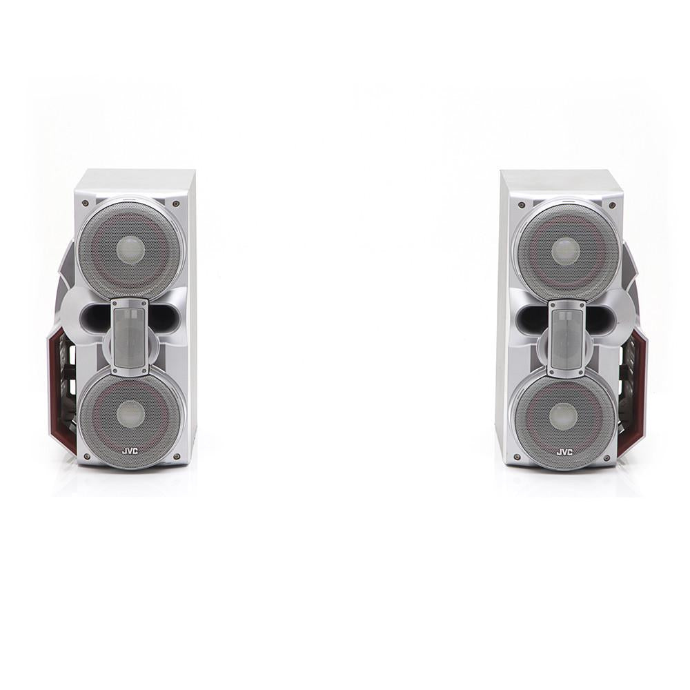 JVC Tech Silver Speakers Set of 2