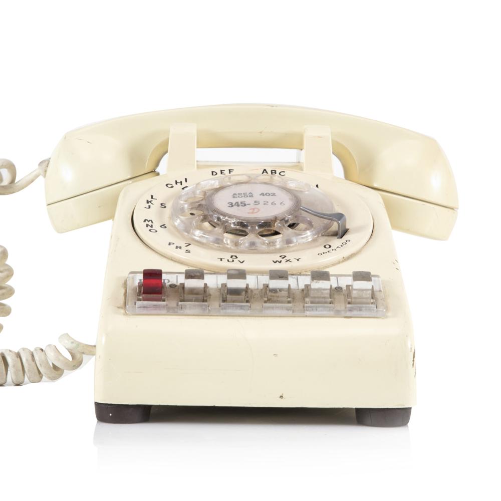 Off-White Rotary Office Multi-Line Phone