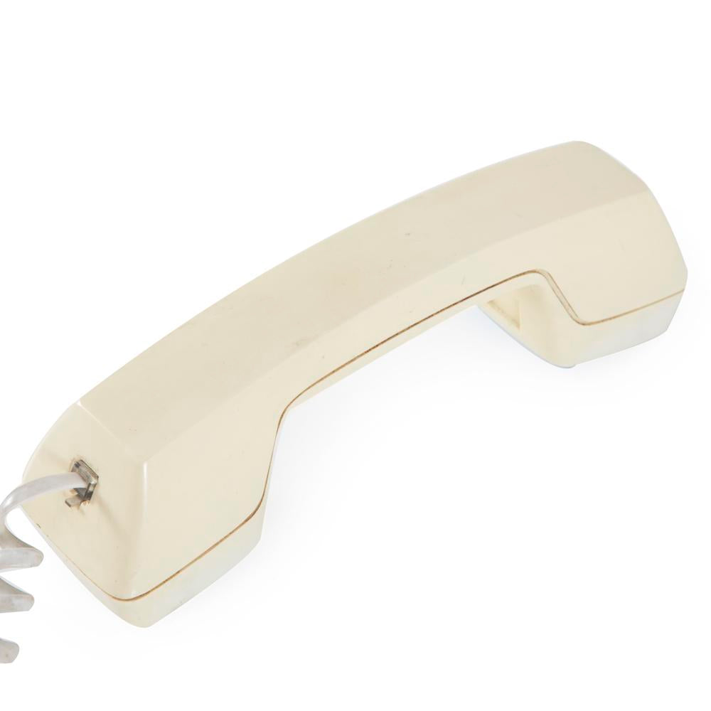 Beige Vintage Phone with Large Orange Buttons